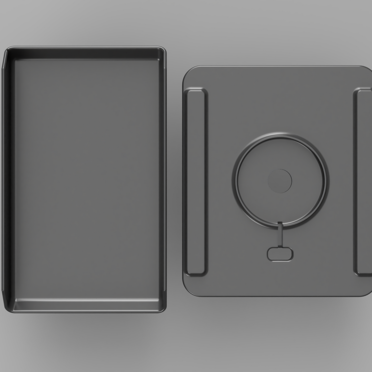 Accessory kit for Dual FaroDock Charging Station to make single station with storage tray